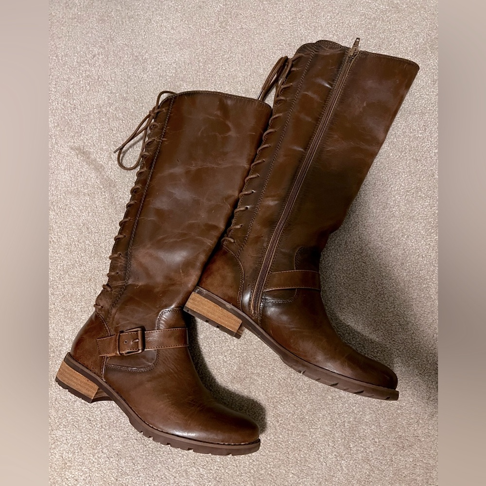 Sofft Leather Knee High Boots - 7